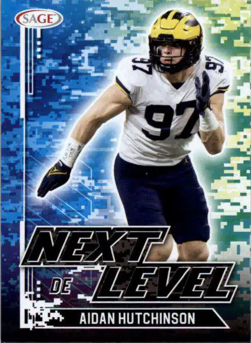 NFL Detroit Lions 2022 Sage Football Black Aidan Hutchinson #90 [Next Level]