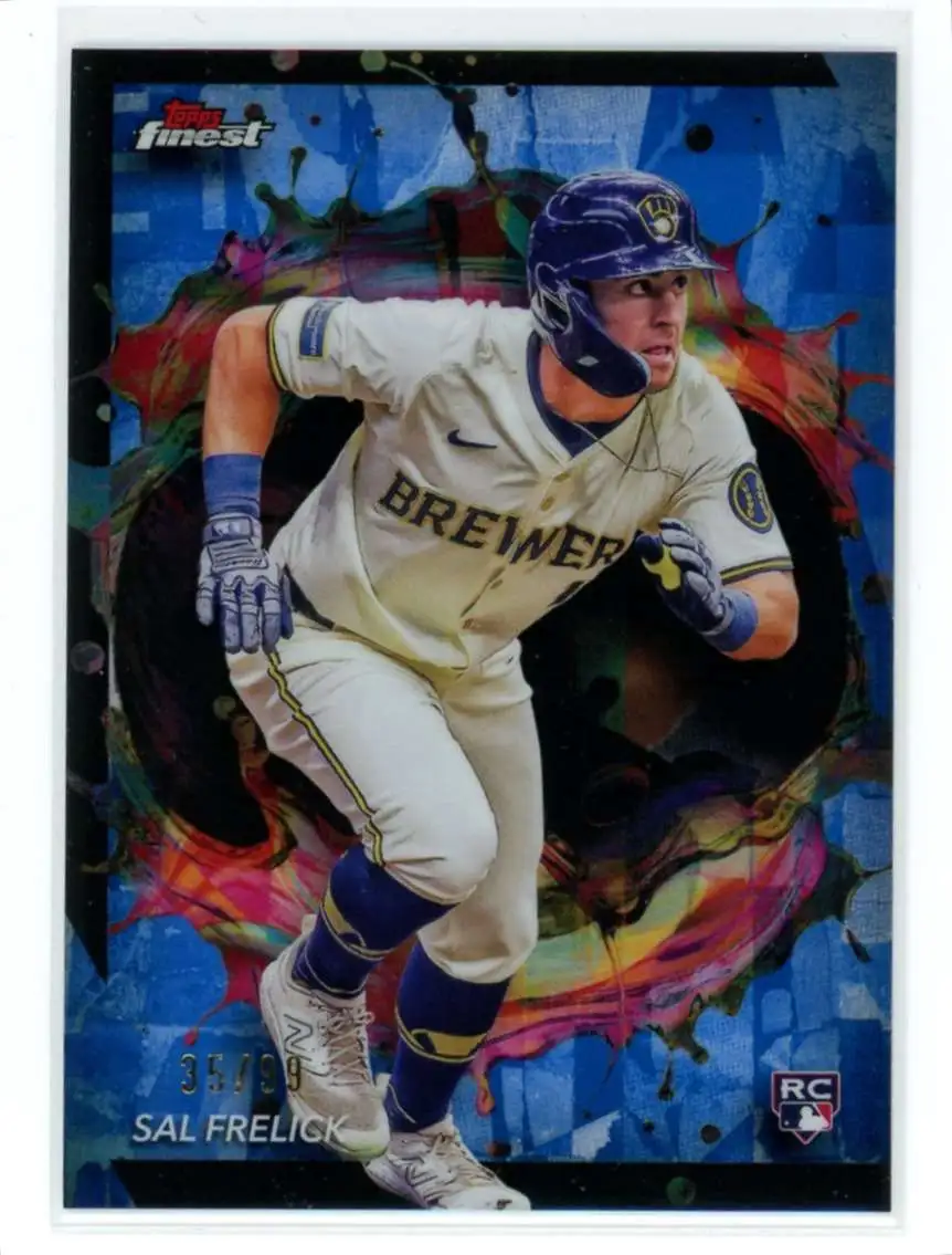 Sal Frelick Finest Rookie Autograph /75 Milwaukee Brewers 直筆サインカード Topps Finest ゴールドグラブ賞 Topps Sal Frelick Design Rookies Five