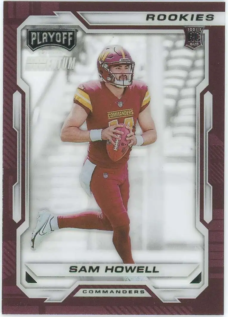 NFL 2022 Panini Chronicles Playoff Football Sam Howell PMR-5 [Rookie, Momentum]