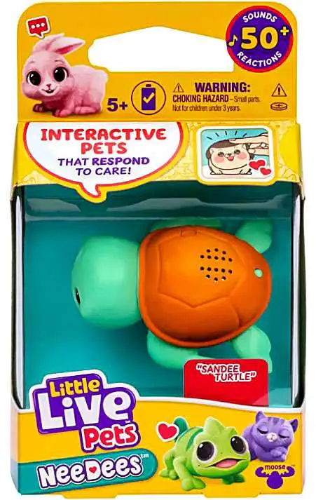 Little Live Pets NeeDees Sandee Turtle Wearable Interactive Figure Pack