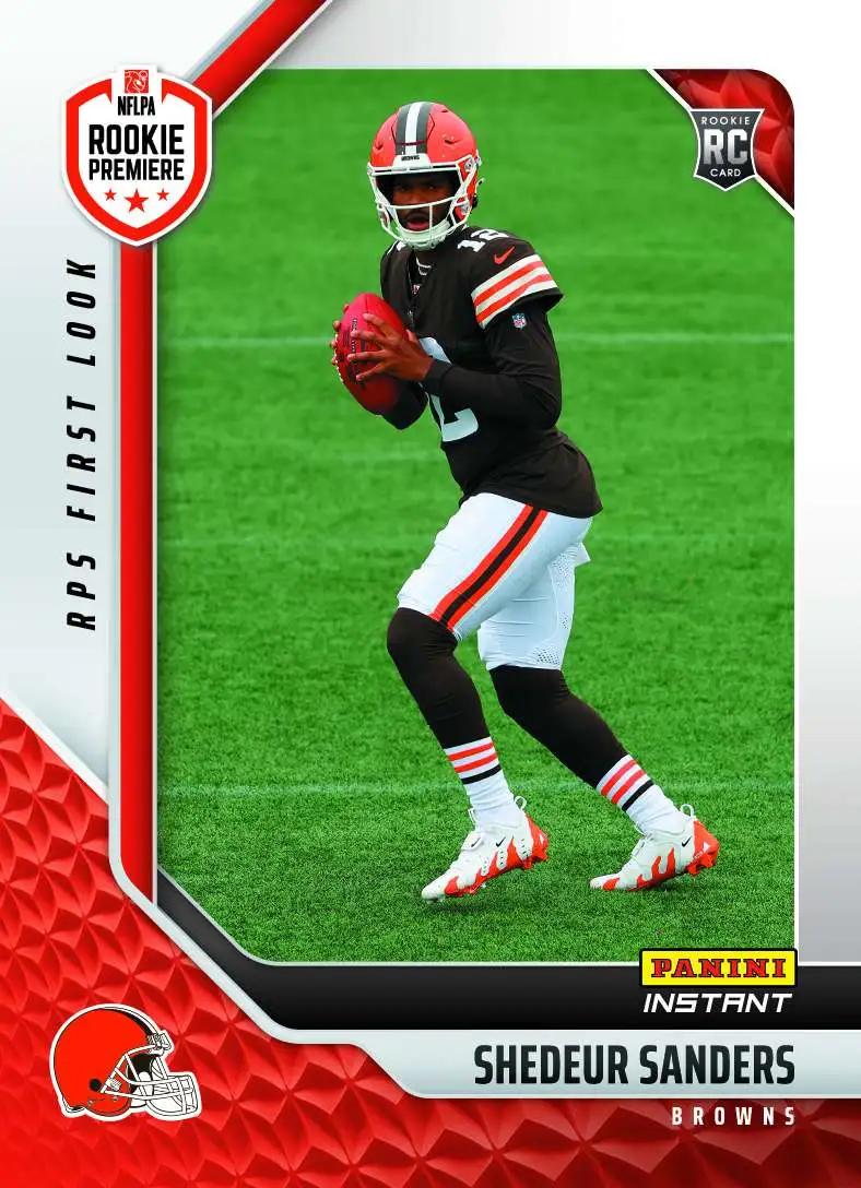 NFL Cleveland Browns 2025 Instant RPS First Look Football Shedeur Sanders RPSFL-30 [Rookie]