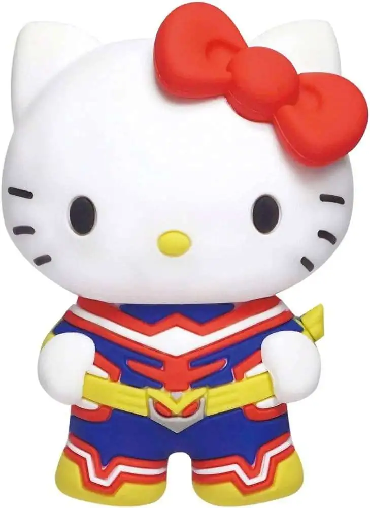 Sanrio 3D Figural Keyring My Hero Academia X Hello Kitty & Friends All Might 2.5-Inch Bag Clip [Loose]