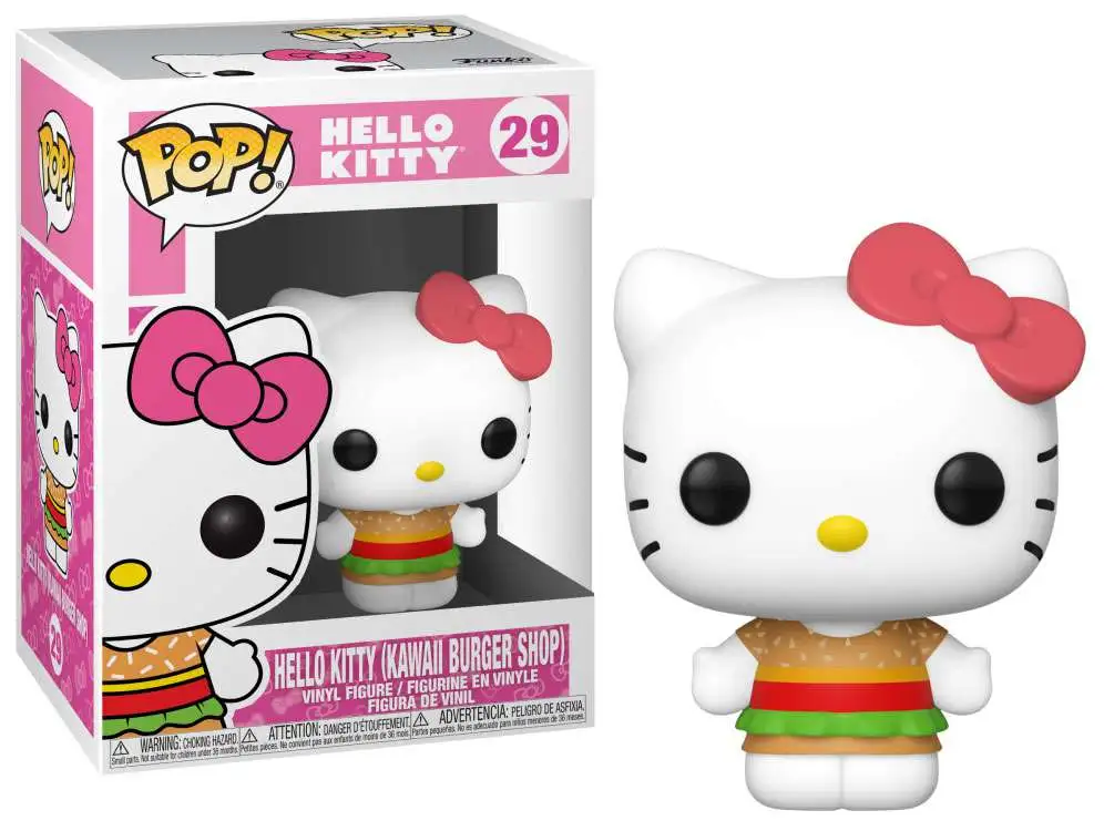 Funko POP! Sanrio Hello Kitty (Kawaii Burger Shop) Vinyl Figure #29