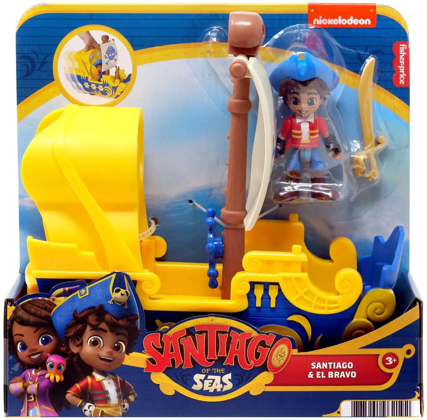 Fisher Price Santiago of the Seas Santiago El Bravo Vehicle Figure