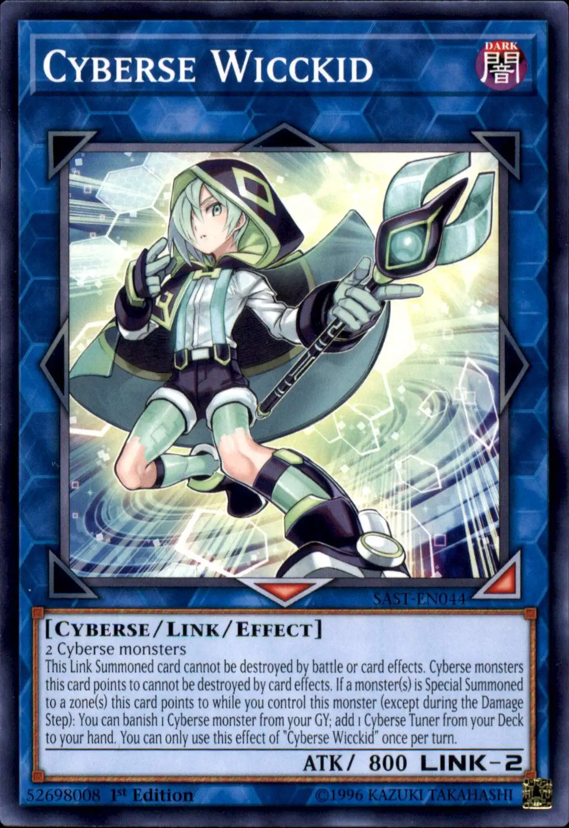 YuGiOh Savage Strike Common Cyberse Wicckid SAST-EN044