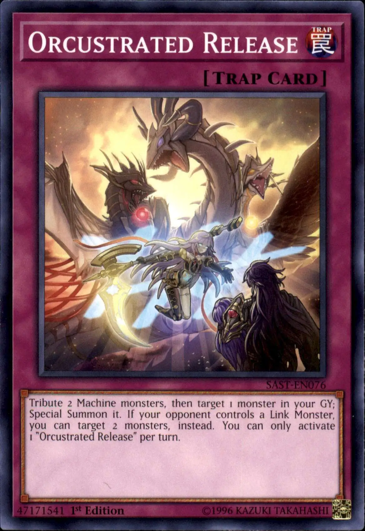 YuGiOh Savage Strike Common Orcustrated Release SAST-EN076