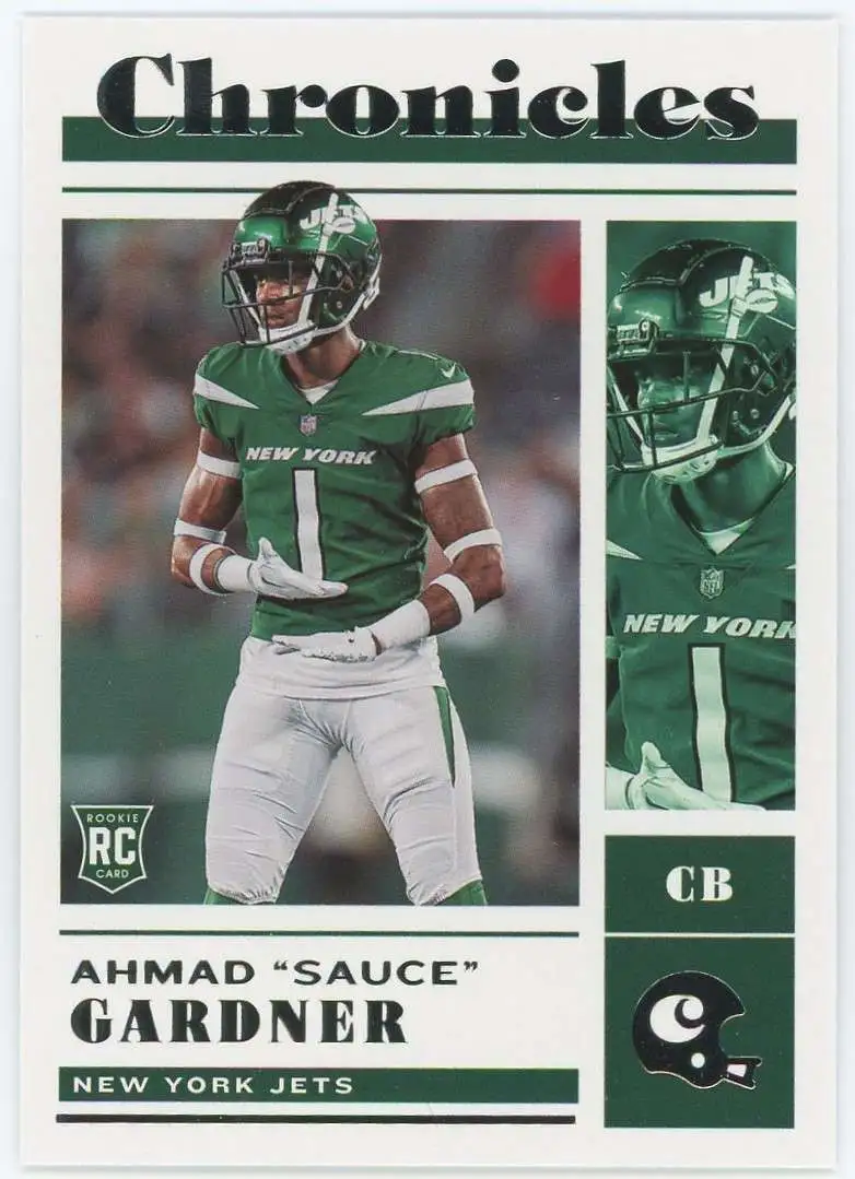 Ahmad Sauce Gardner 2022 Panini Mosaic Green Signed Rookie Card #289 A