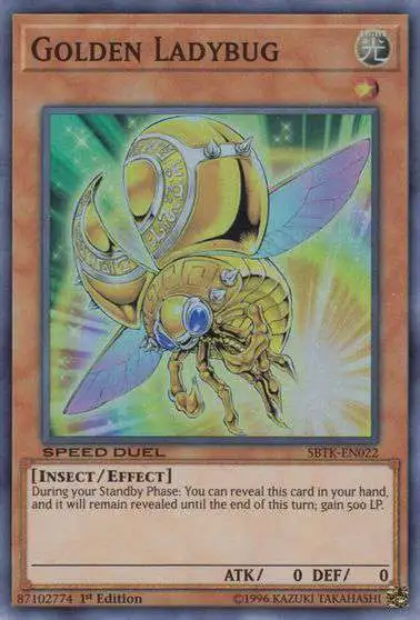 YuGiOh Speed Duel: Trials of the Kingdom Common Golden Ladybug SBTK-EN022