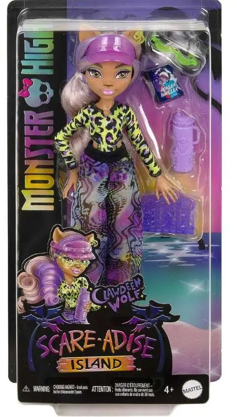 Monster High Scare-adise Island Clawdeen Wolf Doll [Damaged Package]