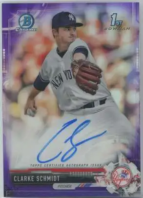 MLB Topps 2018 Bowman Chrome Baseball 19/250 Clarke Schmidt CDA-CS [Purple Bowman 1st]