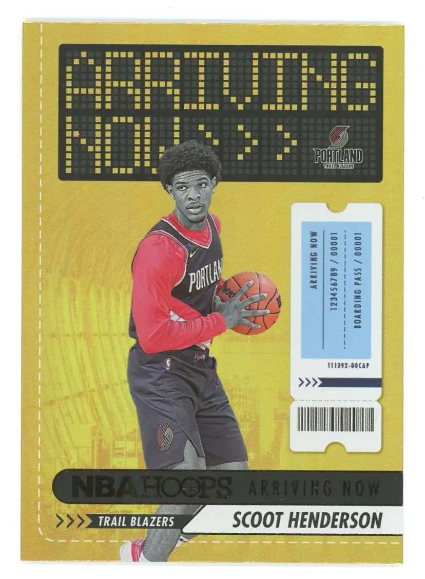 NBA 2023-24 Panini Hoops Holo Arriving Now Scoot Henderson #4 [Rookie]