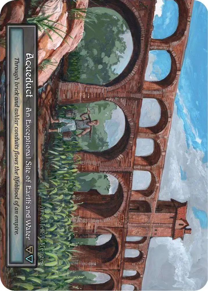 Sorcery: Contested Realm Trading Card Game Beta Exceptional Foil Aqueduct