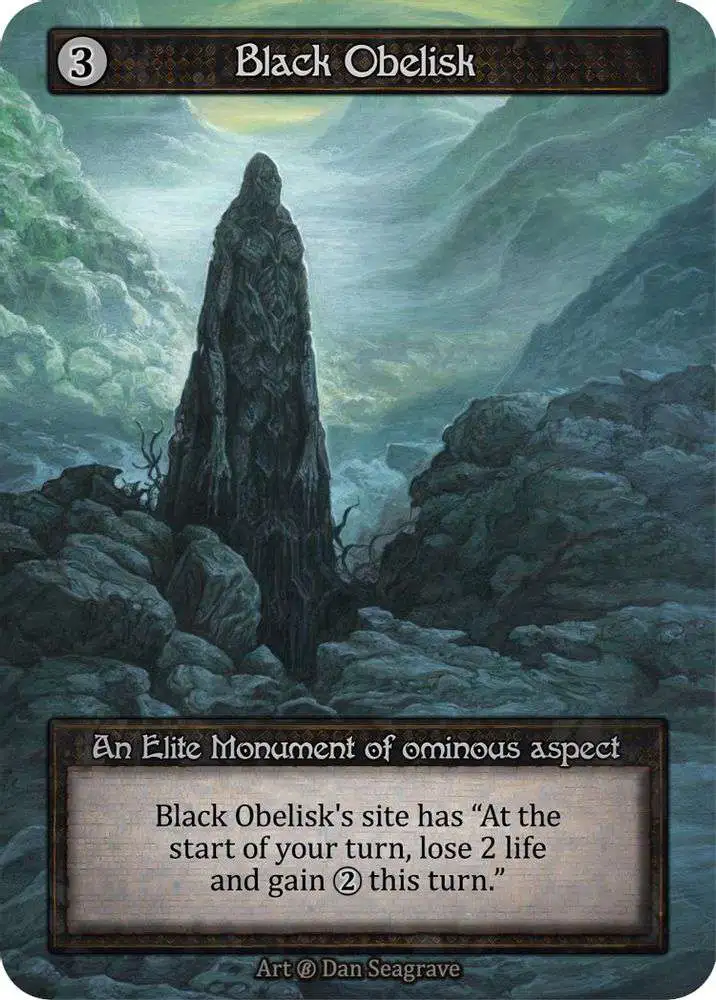 Sorcery: Contested Realm Trading Card Game Beta Elite Black Obelisk