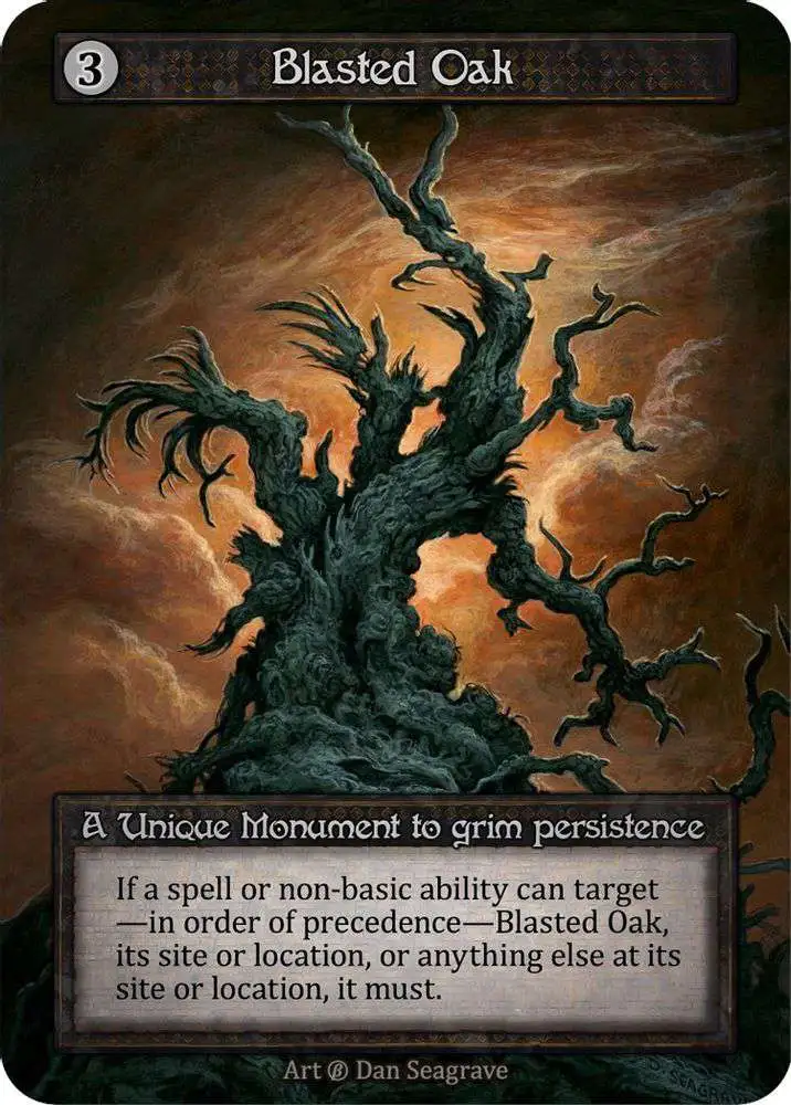 Sorcery: Contested Realm Trading Card Game Beta Unique Blasted Oak
