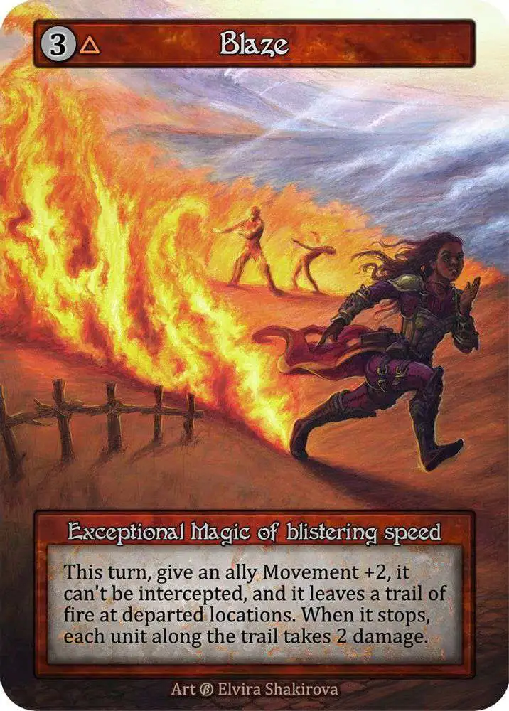 Trading Card Game Sorcery: Contested Realm Beta Exceptional Blaze