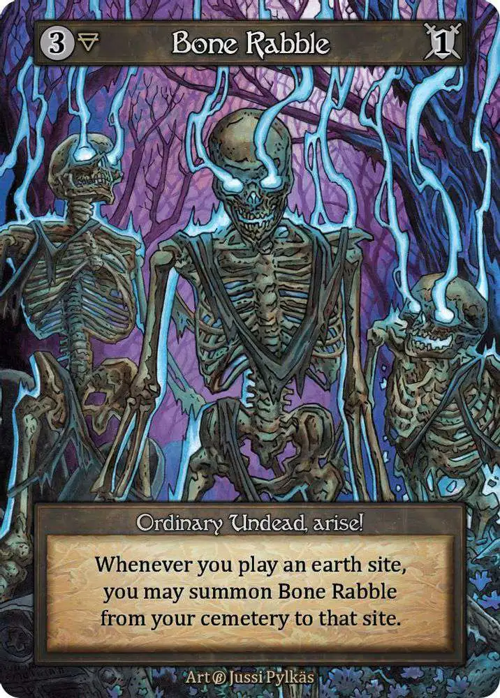 Sorcery: Contested Realm Trading Card Game Beta Promo Bone Rabble [Store Alternate Art Promo]