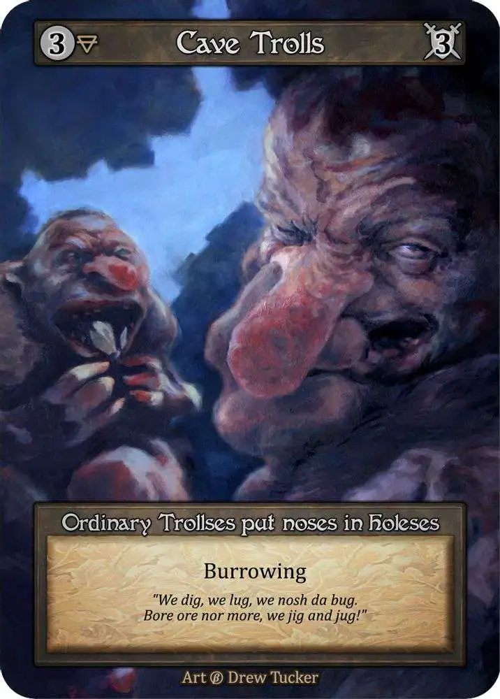 Trading Card Game Sorcery: Contested Realm Beta Ordinary Cave Trolls