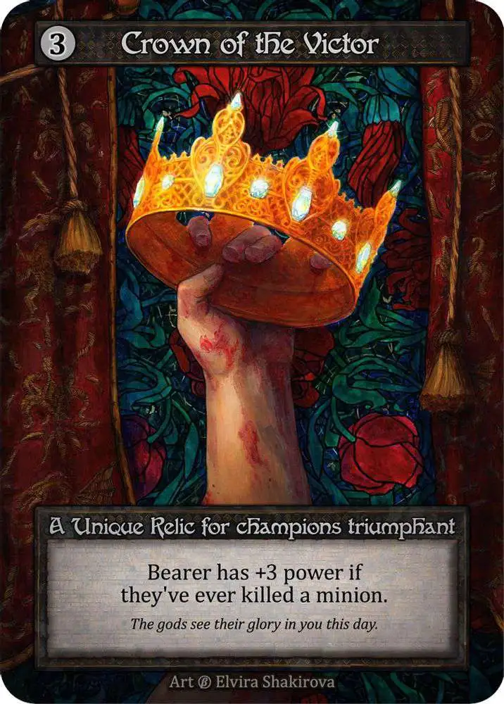 Trading Card Game Sorcery: Contested Realm Beta Unique Crown of the Victor