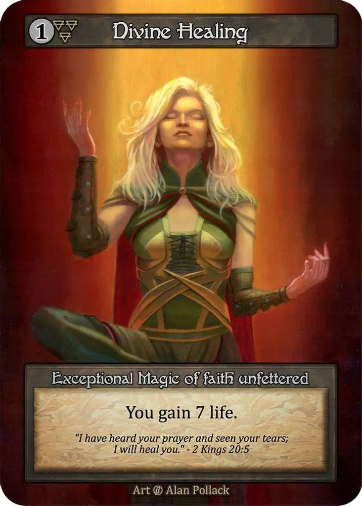 Trading Card Game Sorcery: Contested Realm Beta Exceptional Divine Healing