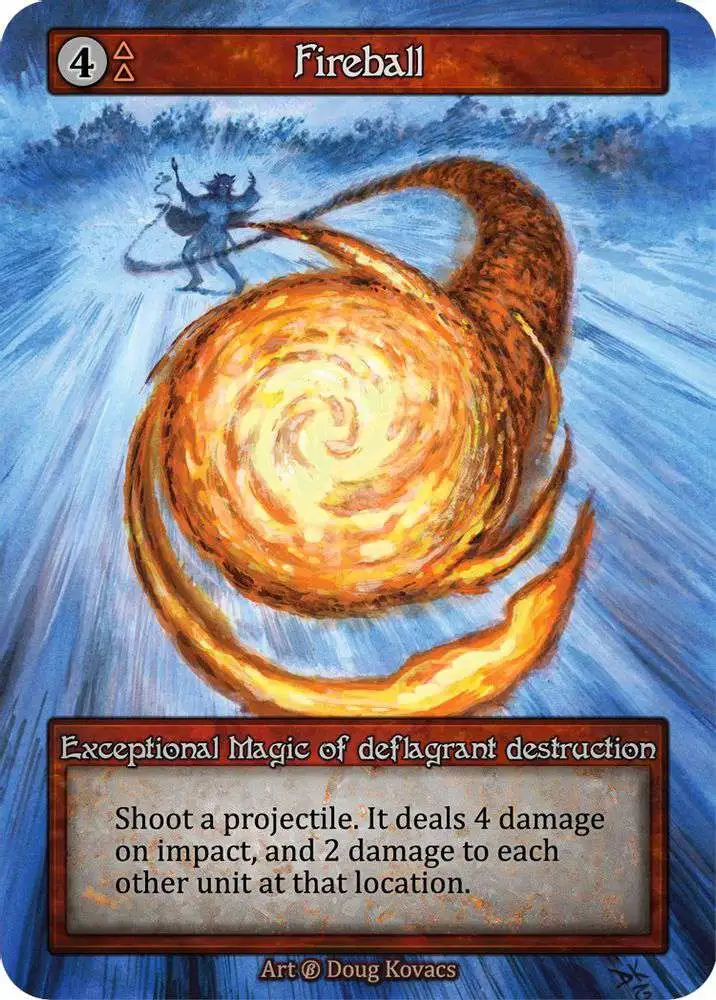 Trading Card Game Sorcery: Contested Realm Beta Exceptional Fireball