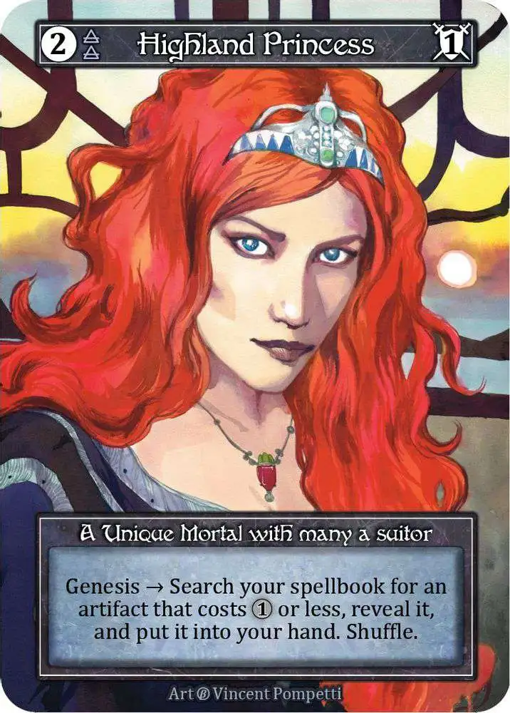 Trading Card Game Sorcery: Contested Realm Beta Unique Foil Highland Princess