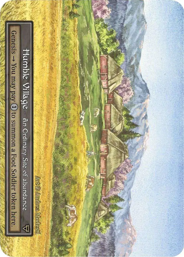Sorcery: Contested Realm Trading Card Game Beta Ordinary Foil Humble Village