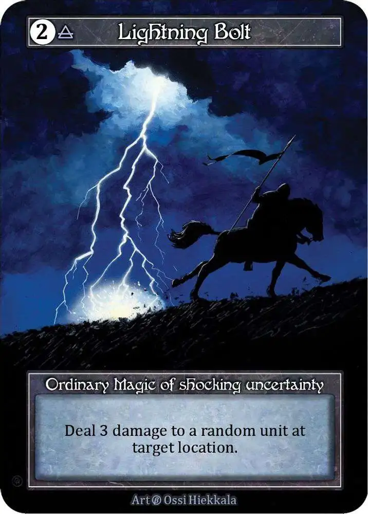 Sorcery: Contested Realm Trading Card Game Beta Ordinary Foil Lightning Bolt