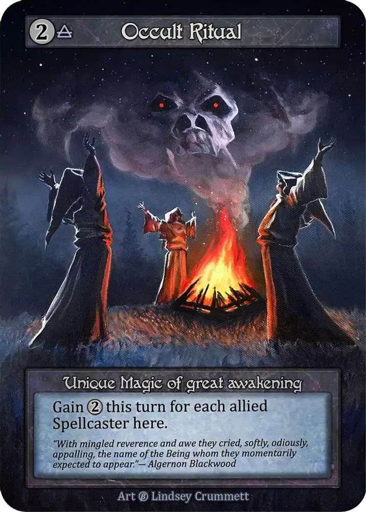 Trading Card Game Sorcery: Contested Realm Beta Unique Occult Ritual