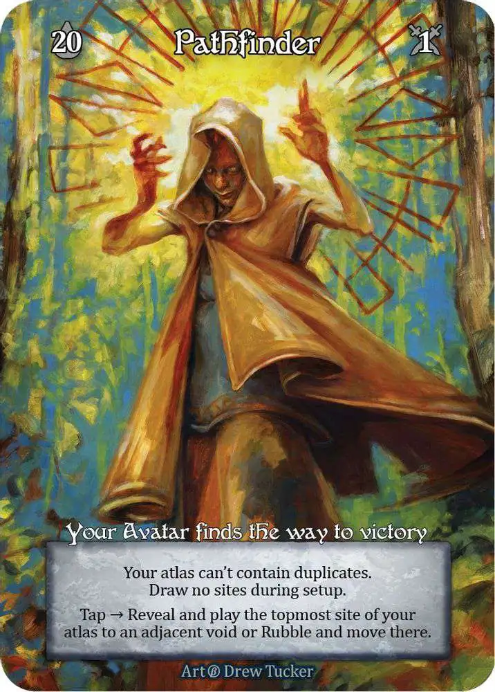 Sorcery: Contested Realm Trading Card Game Beta Unique Foil Pathfinder