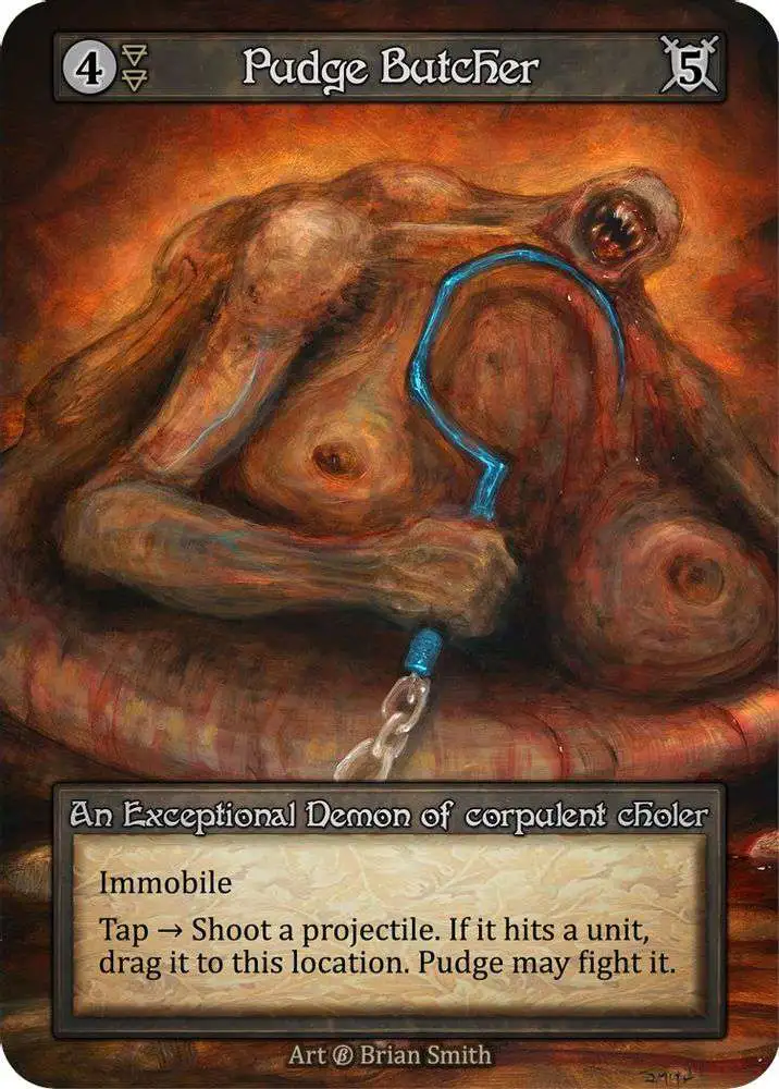 Sorcery: Contested Realm Trading Card Game Beta Exceptional Pudge Butcher