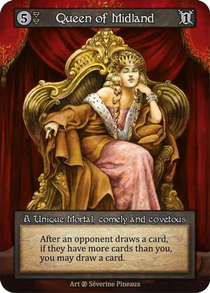 Trading Card Game Sorcery: Contested Realm Beta Unique Queen of Midland