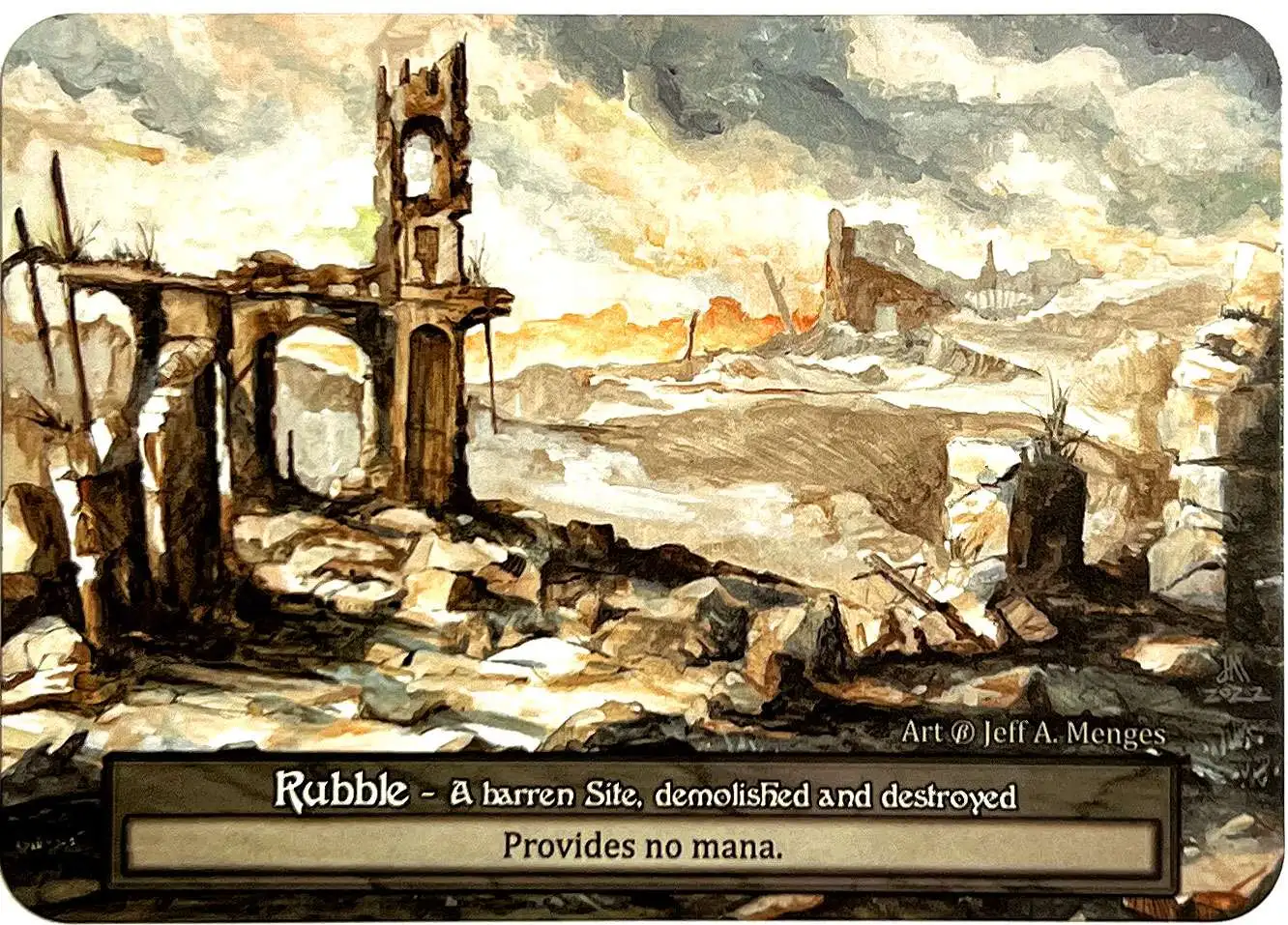 Trading Card Game Sorcery: Contested Realm Beta Ordinary Rubble [Box Topper]