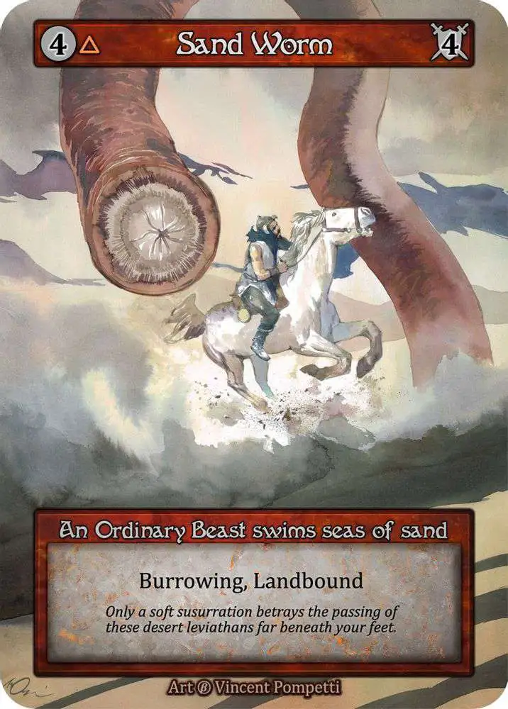 Sorcery: Contested Realm Trading Card Game Beta Ordinary Sand Worm