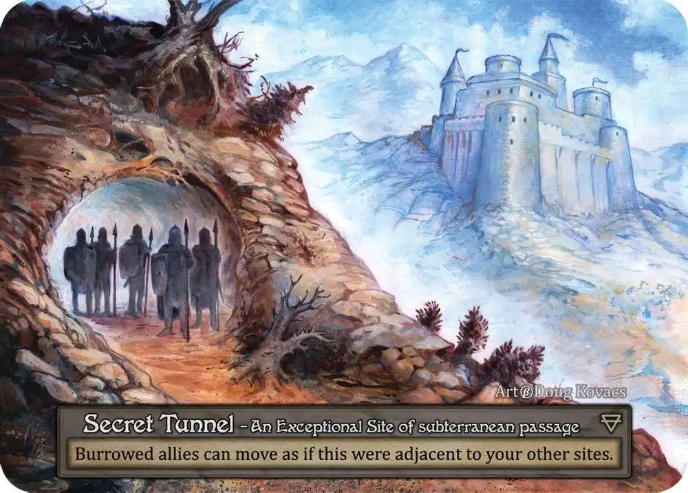 Trading Card Game Sorcery: Contested Realm Beta Exceptional Secret Tunnel