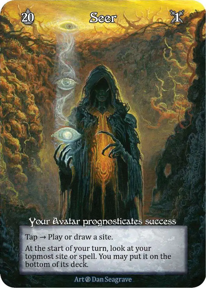 Trading Card Game Sorcery: Contested Realm Beta Elite FOIL Seer