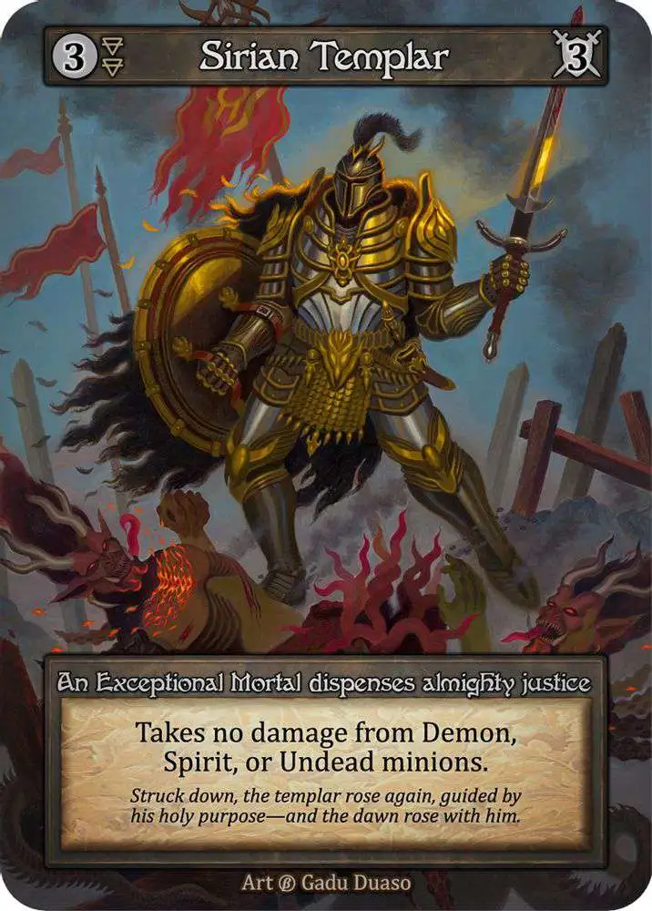 Sorcery: Contested Realm Trading Card Game Beta Exceptional Sirian Templar