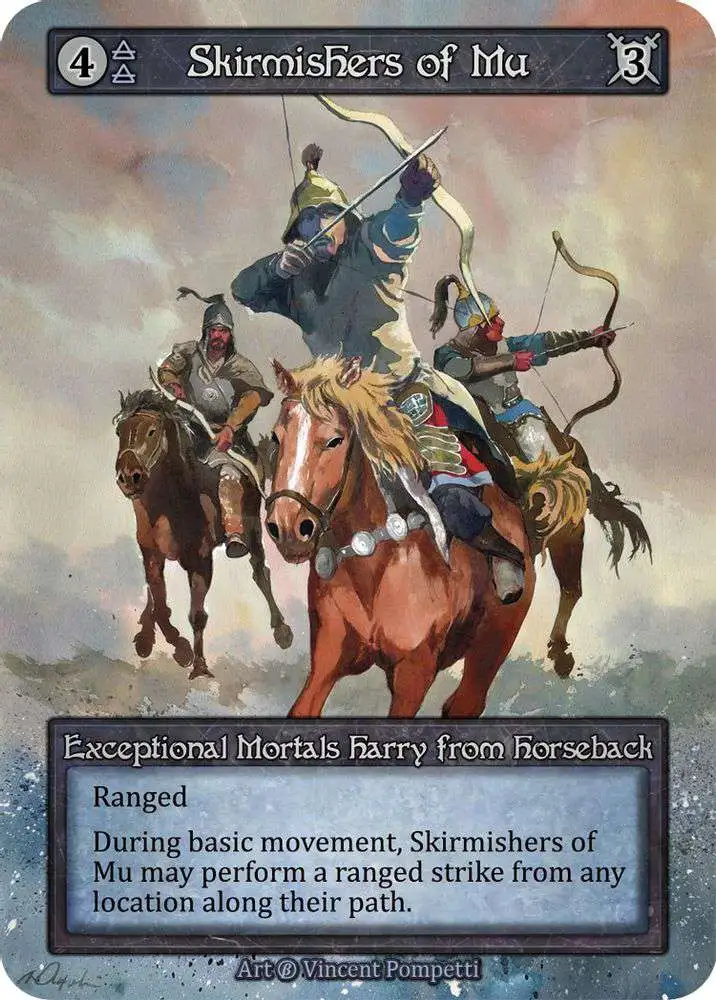 Trading Card Game Sorcery: Contested Realm Beta Exceptional Skirmishers of Mu