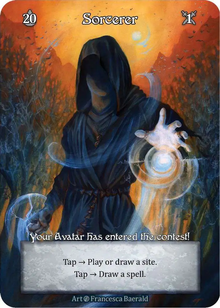 Trading Card Game Sorcery: Contested Realm Beta Ordinary FOIL Sorcerer