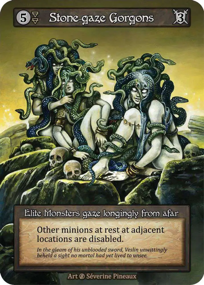 Trading Card Game Sorcery: Contested Realm Beta Elite Stone-gaze Gorgons