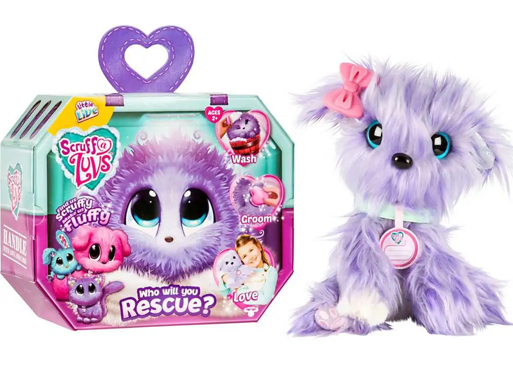 Little Live Pets Scruff A Luvs LILAC Plush Surprise Rescue Pet [Damaged Package]