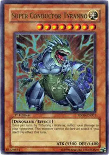 YuGiOh Structure Deck: Dinosaur's Rage Ultra Rare Super Conductor Tyranno SD09-EN001