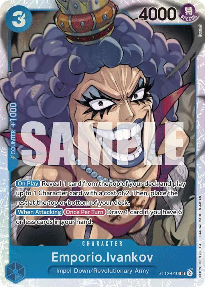 One Piece Trading Card Game Starter Deck 12: Zoro and Sanji Super Rare Emporio.Ivankov ST12-010