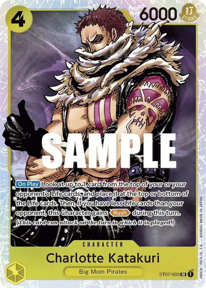 One Piece Trading Card Game Starter Deck 7 Big Mom Pirates Single Card  Super Rare Charlotte Katakuri ST07-003 - ToyWiz