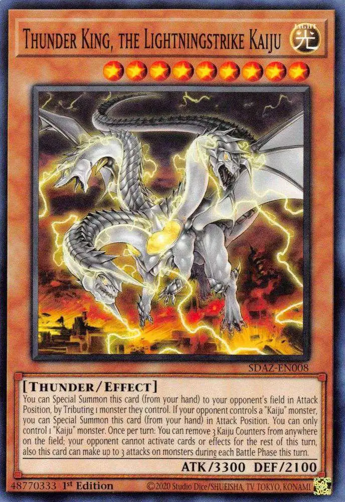 YuGiOh Structure Deck: Albaz Strike Common Thunder King, the Lightningstrike Kaiju SDAZ-EN008