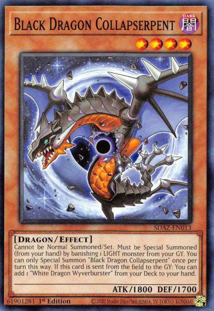 YuGiOh Structure Deck: Albaz Strike Common Black Dragon Collapserpent SDAZ-EN013
