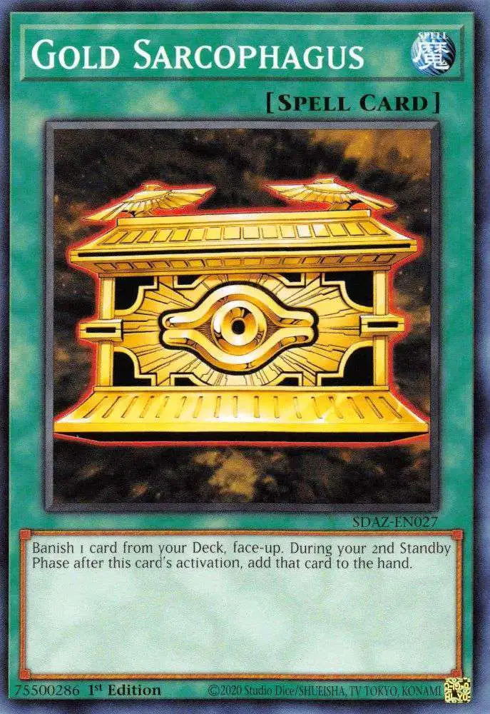 YuGiOh Structure Deck: Albaz Strike Common Gold Sarcophagus SDAZ-EN027