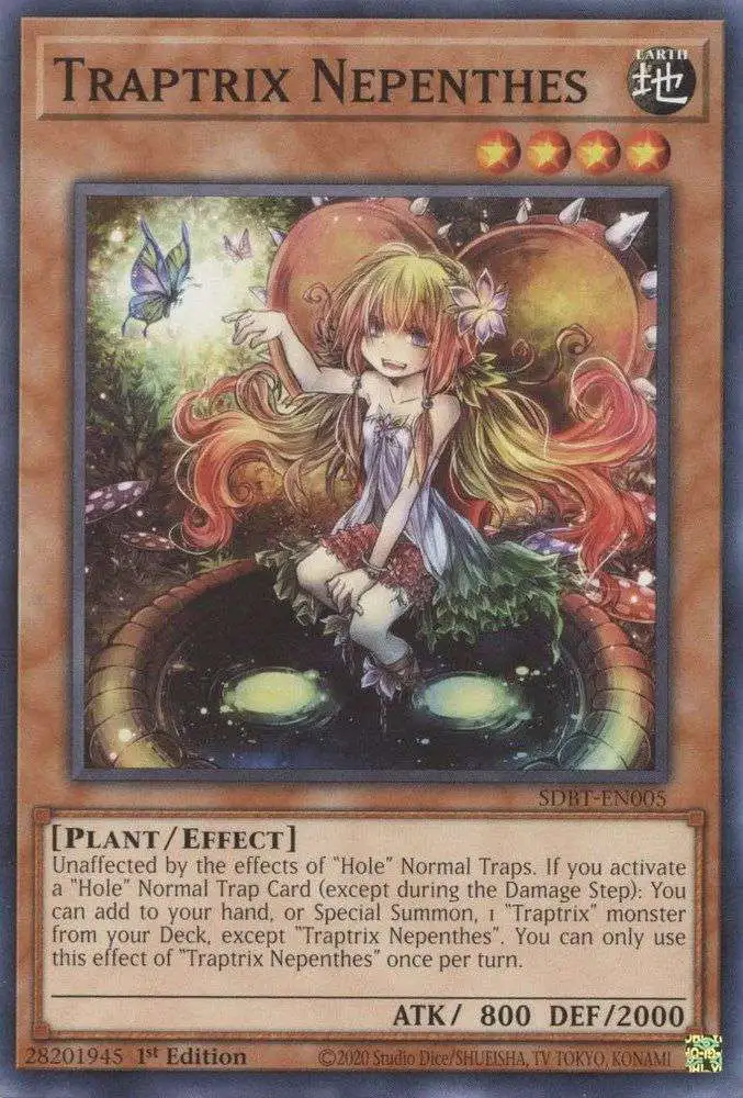 YuGiOh Structure Deck: Beware of Traptrix Common Traptrix Nepenthes SDBT-EN005