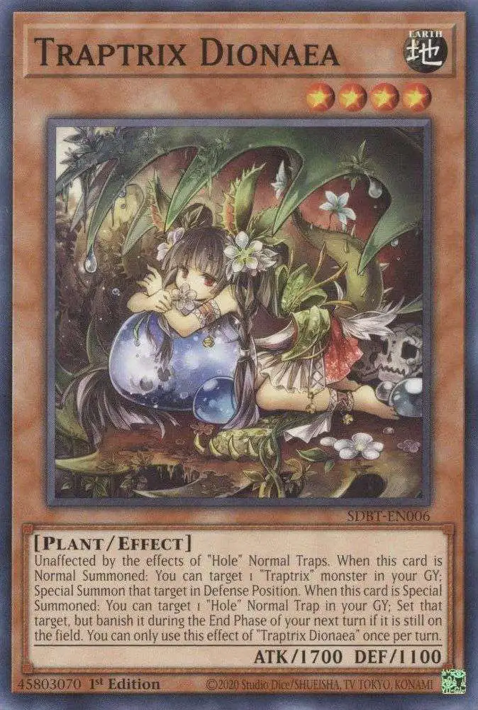 YuGiOh Structure Deck: Beware of Traptrix Common Traptrix Dionaea SDBT-EN006