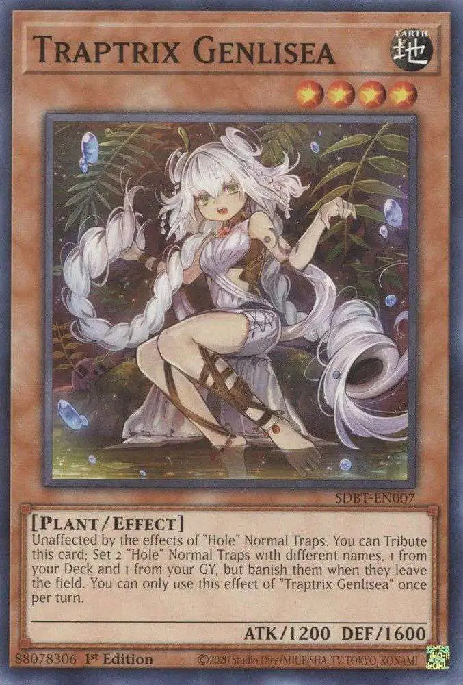 YuGiOh Structure Deck: Beware of Traptrix Common Traptrix Genlisea SDBT-EN007