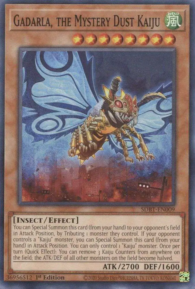 YuGiOh Structure Deck: Beware of Traptrix Common Gadarla, the Mystery Dust Kaiju SDBT-EN009